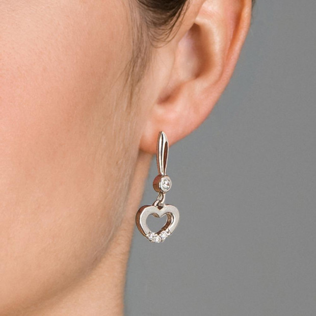 Orphelia Orphelia® Women's Sterling Silver Drop Earrings - Silver ZO-5112