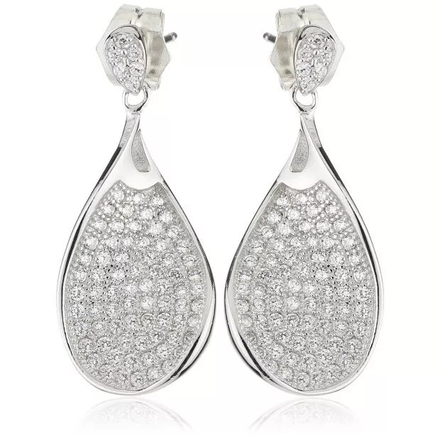 Orphelia Orphelia® Women's Sterling Silver Drop Earrings - Silver ZO-5937