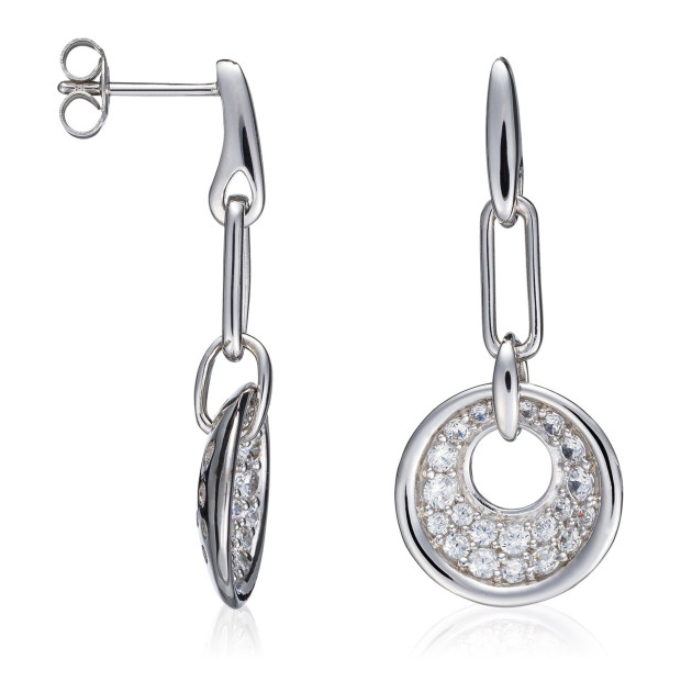 Orphelia Orphelia® Women's Sterling Silver Drop Earrings - Silver ZO-5961