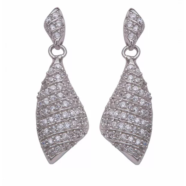 orphelia Orphelia® Women's Sterling Silver Drop Earrings - Silver ZO-5884