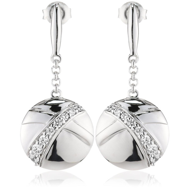 Orphelia Orphelia® Women's Sterling Silver Drop Earrings - Silver ZO-5856