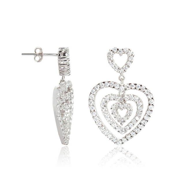 Orphelia Orphelia® Women's Sterling Silver Drop Earrings - Silver EAR-1218