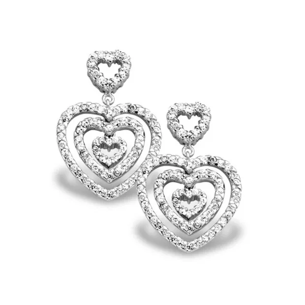 orphelia Orphelia® Women's Sterling Silver Drop Earrings - Silver EAR-1218