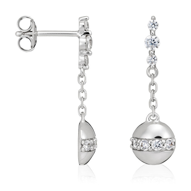 Orphelia Orphelia® Women's Sterling Silver Drop Earrings - Silver ZO-5108