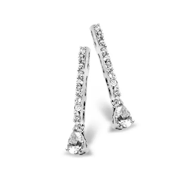 orphelia Orphelia® Women's Sterling Silver Drop Earrings - Silver EAR-109