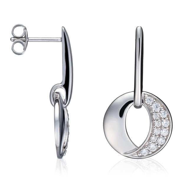 Orphelia Orphelia® Women's Sterling Silver Drop Earrings - Silver ZO-5132