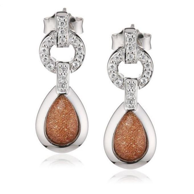 Orphelia Orphelia® Women's Sterling Silver Drop Earrings - Silver ZO-5206