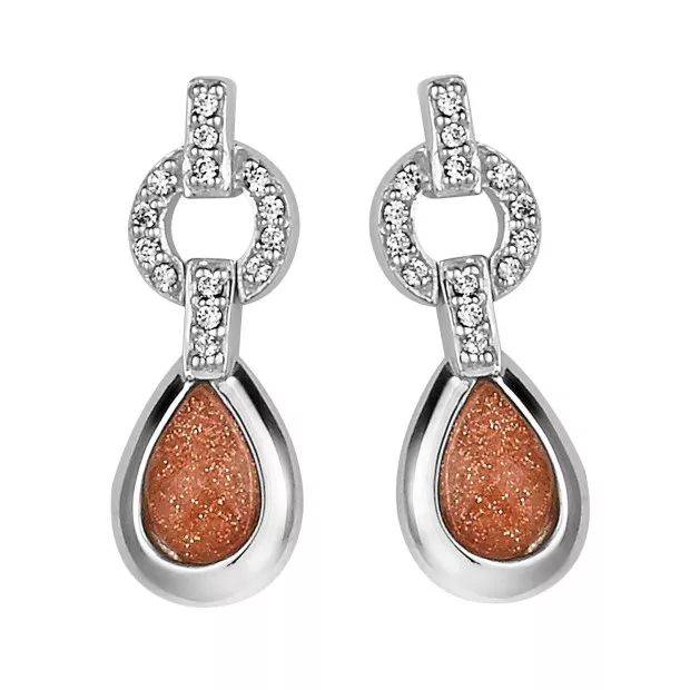 orphelia Orphelia® Women's Sterling Silver Drop Earrings - Silver ZO-5206