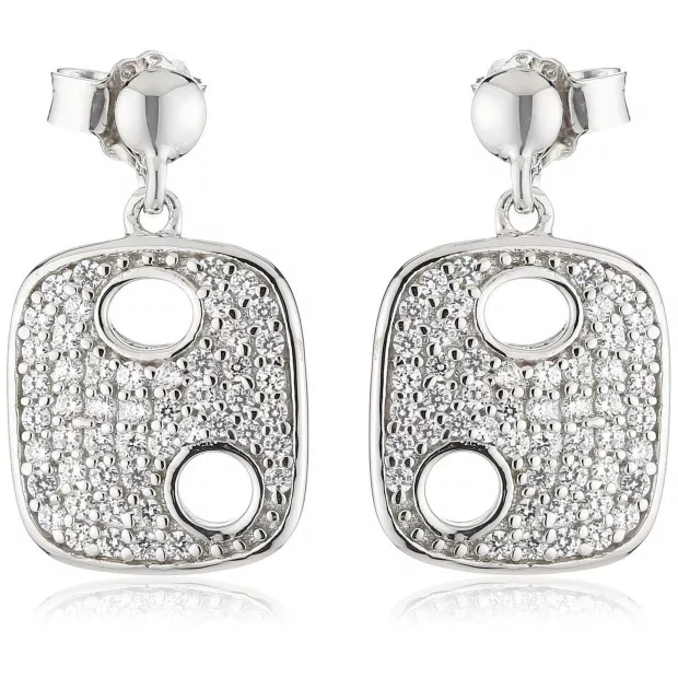 Orphelia Orphelia® Women's Sterling Silver Drop Earrings - Silver ZO-5098