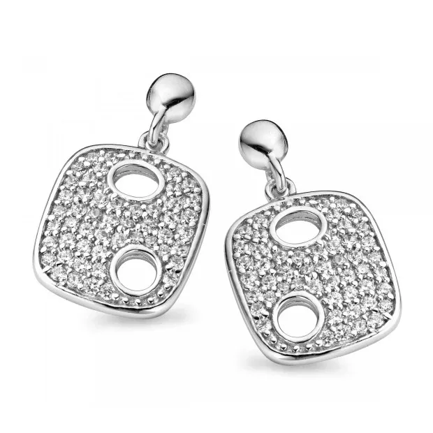 orphelia Orphelia® Women's Sterling Silver Drop Earrings - Silver ZO-5098
