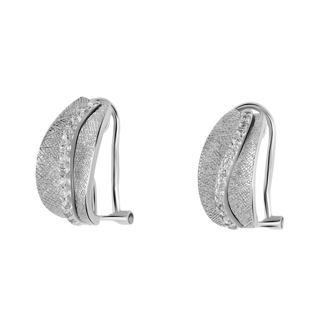 Orphelia Orphelia® Women's Sterling Silver Drop Earrings - Silver ZO-5847