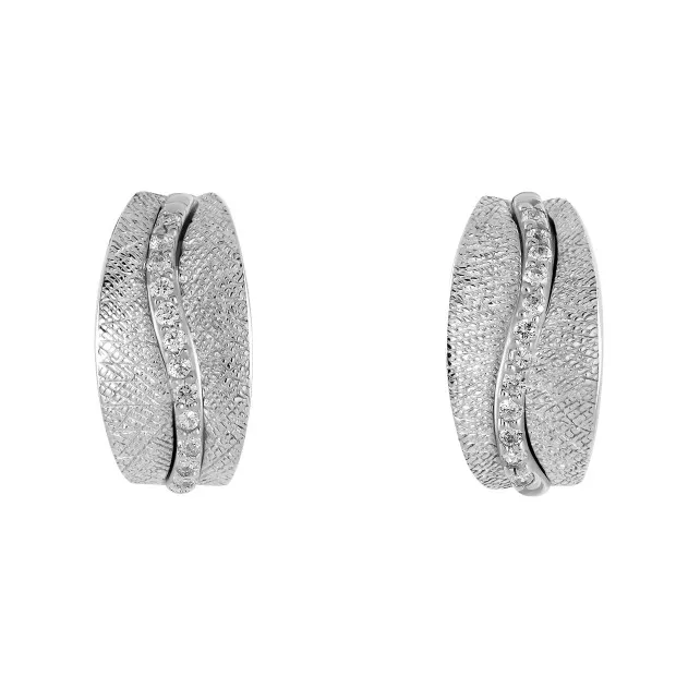orphelia Orphelia® Women's Sterling Silver Drop Earrings - Silver ZO-5847