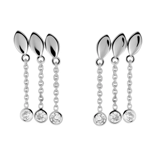 orphelia Orphelia® Women's Sterling Silver Drop Earrings - Silver ZO-5621