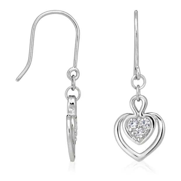 Orphelia Orphelia® Women's Sterling Silver Drop Earrings - Silver ZO-5120
