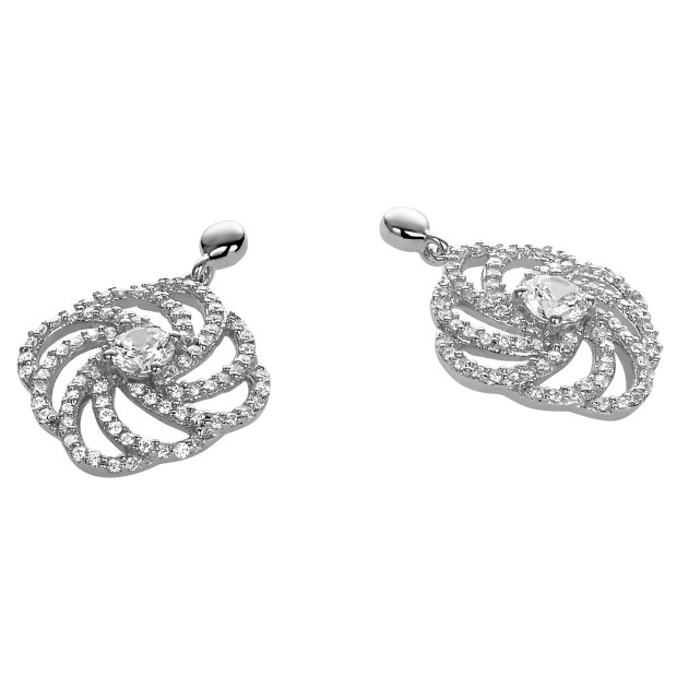 Orphelia Orphelia® Women's Sterling Silver Drop Earrings - Silver ZO-5178