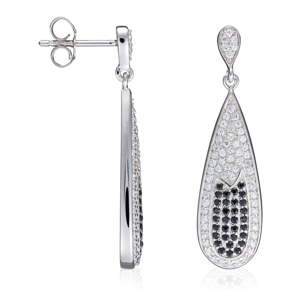 Orphelia Orphelia® Women's Sterling Silver Drop Earrings - Silver ZO-5176