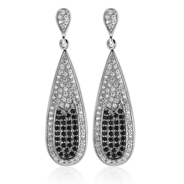 orphelia Orphelia® Women's Sterling Silver Drop Earrings - Silver ZO-5176
