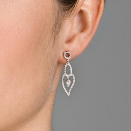 Orphelia Orphelia® Women's Sterling Silver Drop Earrings - Silver ZO-5882