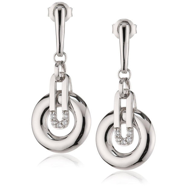 Orphelia Orphelia® Women's Sterling Silver Drop Earrings - Silver ZO-5143