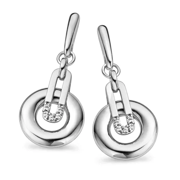 orphelia Orphelia® Women's Sterling Silver Drop Earrings - Silver ZO-5143
