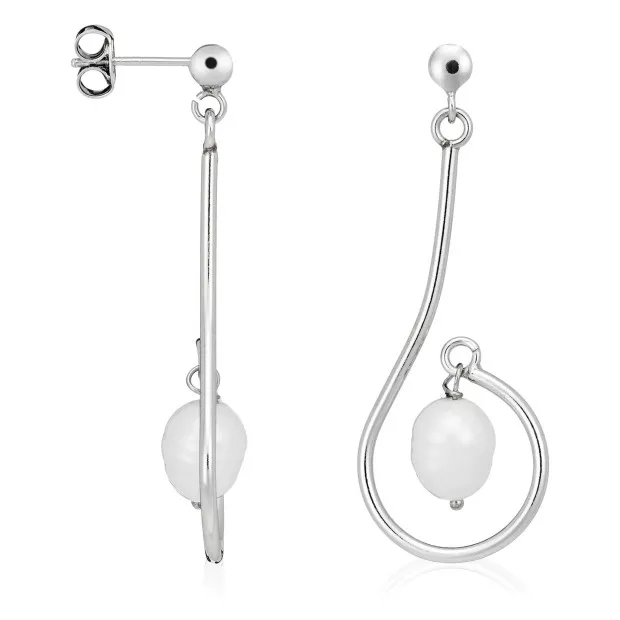 orphelia Orphelia® Women's Sterling Silver Drop Earrings - Silver ZO-5626