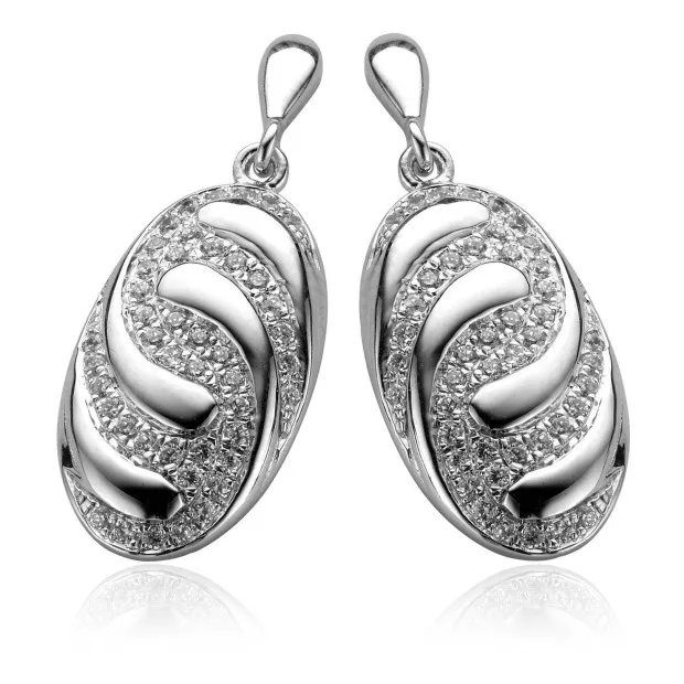 orphelia Orphelia® Women's Sterling Silver Drop Earrings - Silver EAR-2083