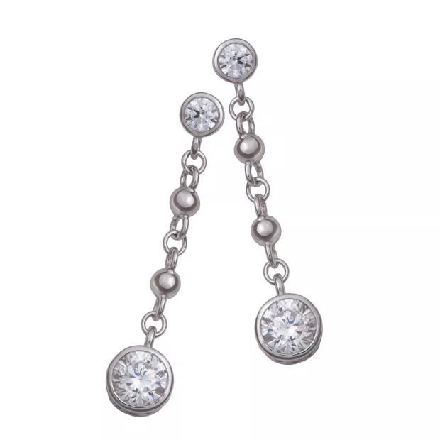 orphelia Orphelia® Women's Sterling Silver Drop Earrings - Silver ZO-5852