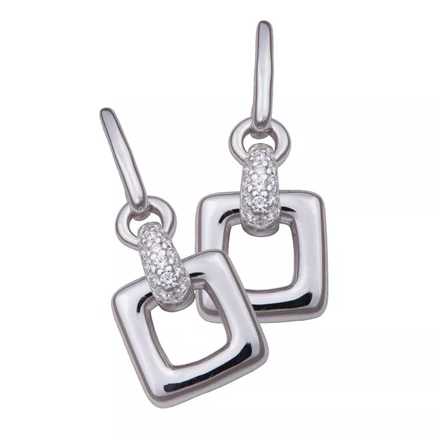 orphelia Orphelia® Women's Sterling Silver Drop Earrings - Silver ZO-5858