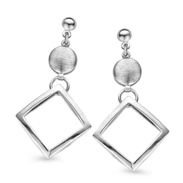 orphelia Orphelia® Women's Sterling Silver Drop Earrings - Silver ZO-5069