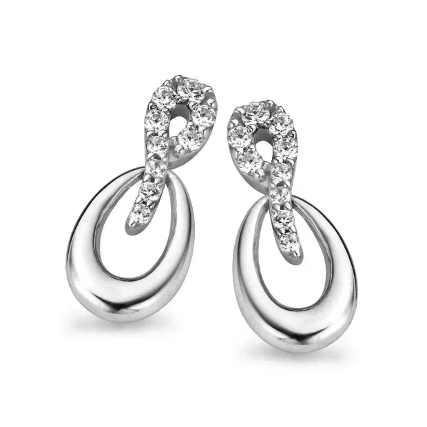 orphelia Orphelia® Women's Sterling Silver Drop Earrings - Silver ZO-5134
