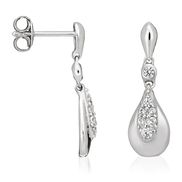 Orphelia Orphelia® Women's Sterling Silver Drop Earrings - Silver ZO-5107