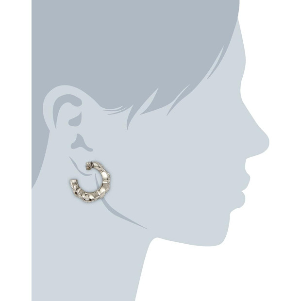 Orphelia Orphelia® Women's Sterling Silver Hoop Earrings - Silver ZO-5792