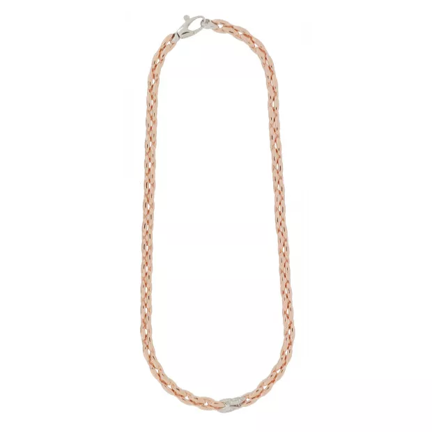 Orphelia Orphelia® Women's Sterling Silver Necklace - Rose ZK-7159