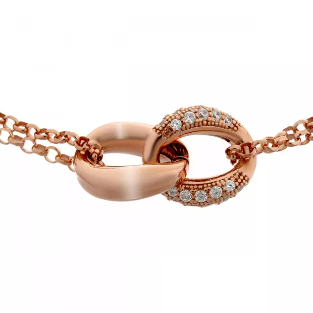 Orphelia Orphelia® Women's Sterling Silver Necklace - Rose ZK-7176/RG