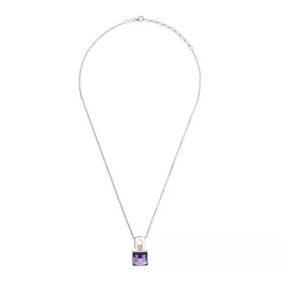 Orphelia Orphelia® Women's Sterling Silver Pendant With Chain - White ZH-4617