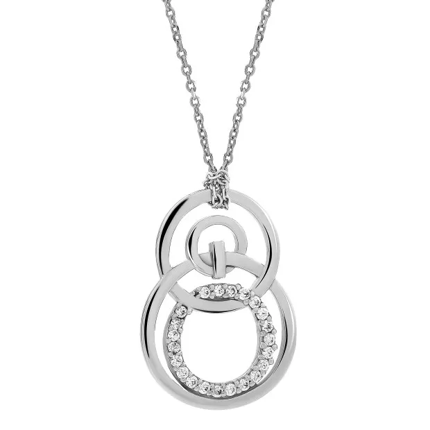 orphelia Orphelia® Women's Sterling Silver Pendant with Chain - White ZH-4321