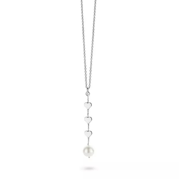 orphelia Orphelia® Women's Sterling Silver Pendant with Chain - White ZK-2773