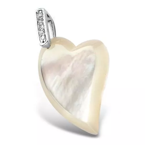 Orphelia Orphelia® Women's Sterling Silver Pendant With Chain - Silver/Rose PEN-1456
