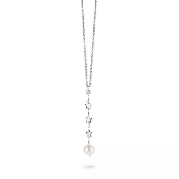 orphelia Orphelia® Women's Sterling Silver Pendant with Chain - White ZK-2772