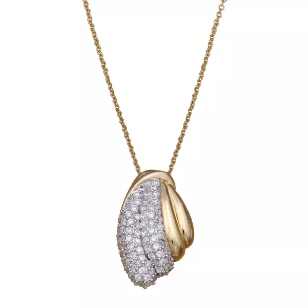 Orphelia Orphelia® Women's Sterling Silver Pendant With Chain - Gold ZH-4528 GOLD