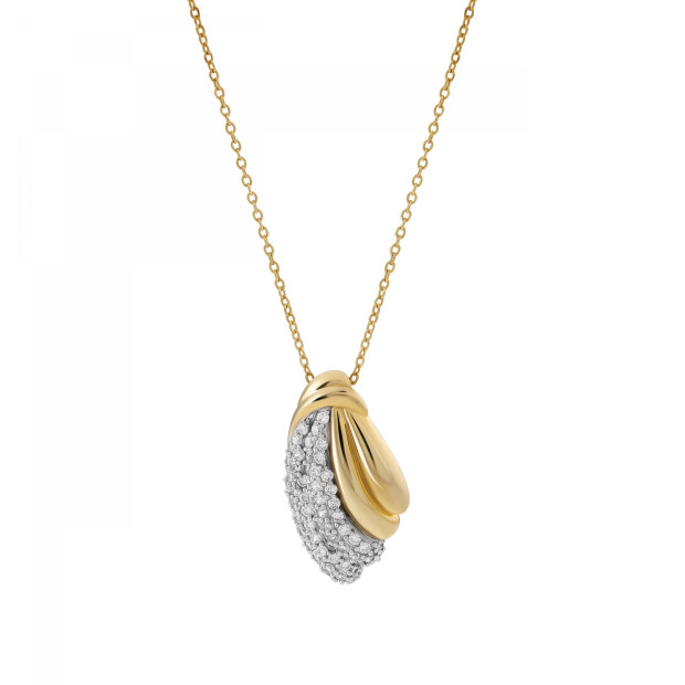 Orphelia Orphelia® Women's Sterling Silver Pendant With Chain - Gold ZH-4528 GOLD