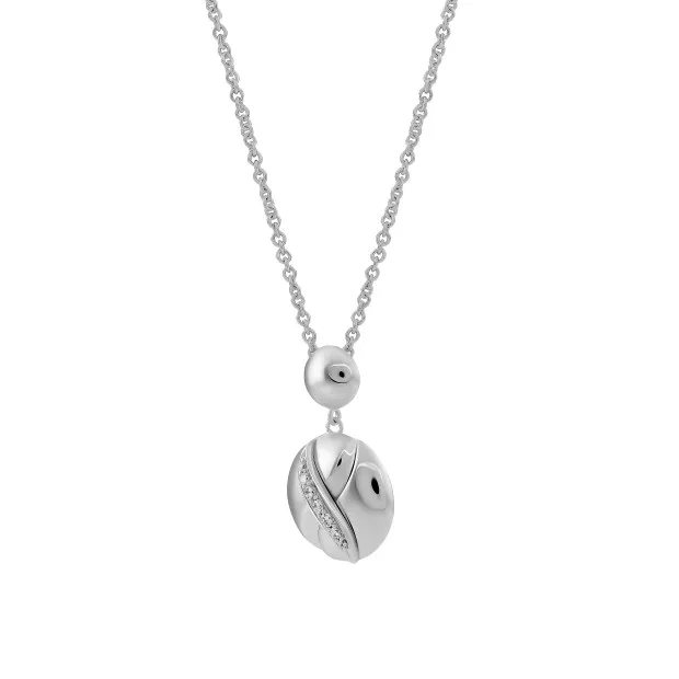 Orphelia Orphelia® Women's Sterling Silver Pendant With Chain - White ZH-4487