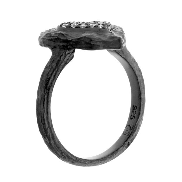 Orphelia Orphelia® Women's Sterling Silver Ring - Black ZR-7082/2