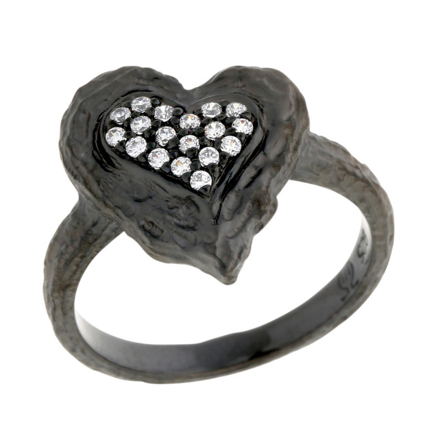 Orphelia Orphelia® Women's Sterling Silver Ring - Black ZR-7082/2