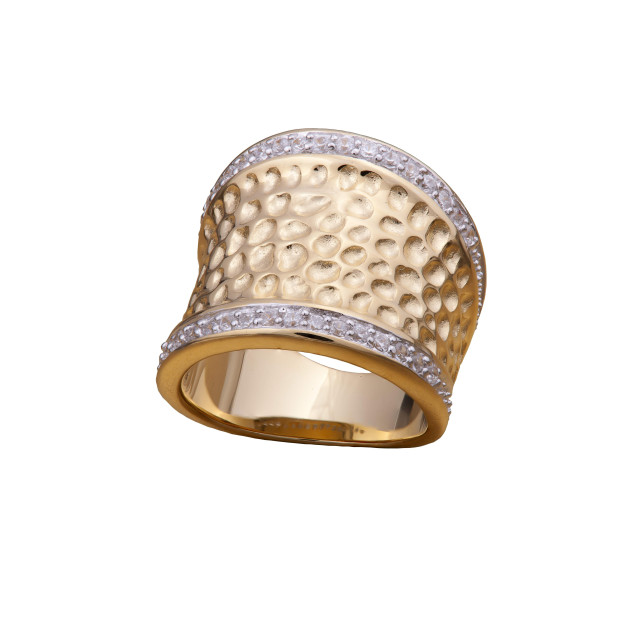 Orphelia Orphelia® Women's Sterling Silver Ring - Gold ZR-3600-GOLD