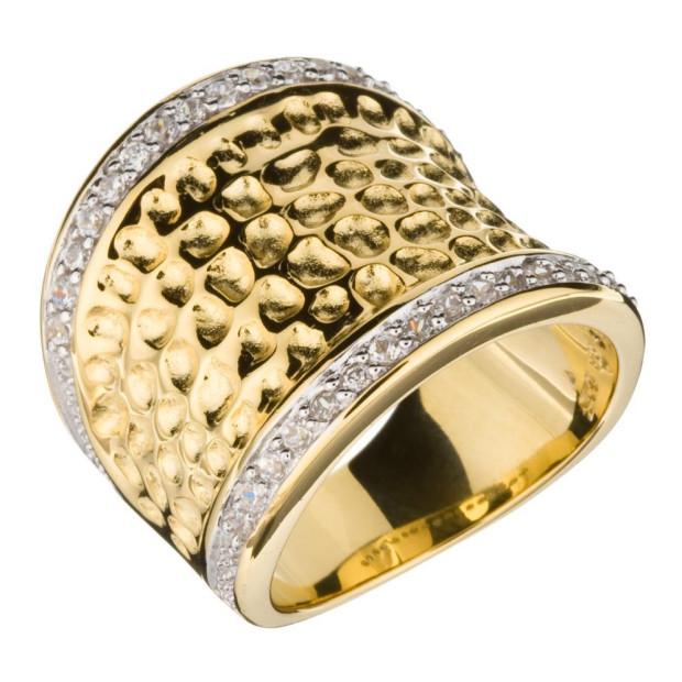 orphelia Orphelia® Women's Sterling Silver Ring - Gold ZR-3600-GOLD