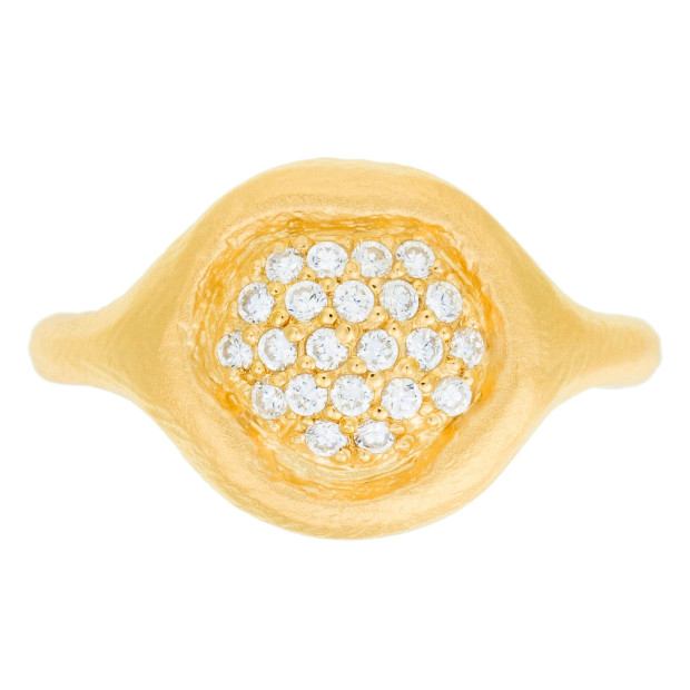 Orphelia Orphelia® Women's Sterling Silver Ring - Gold ZR-3924/1