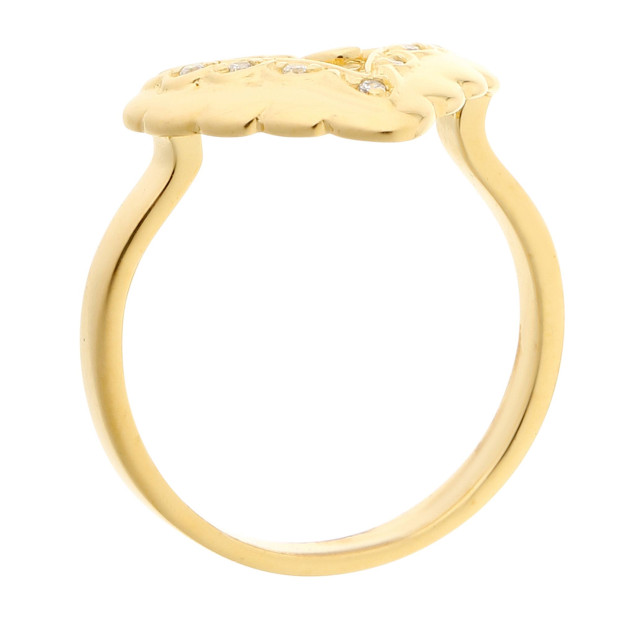 Orphelia Orphelia® Women's Sterling Silver Ring - Gold ZR-3936/1