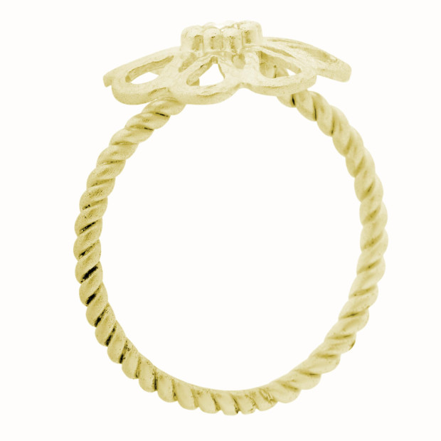 Orphelia Orphelia® Women's Sterling Silver Ring - Gold ZR-6017/2