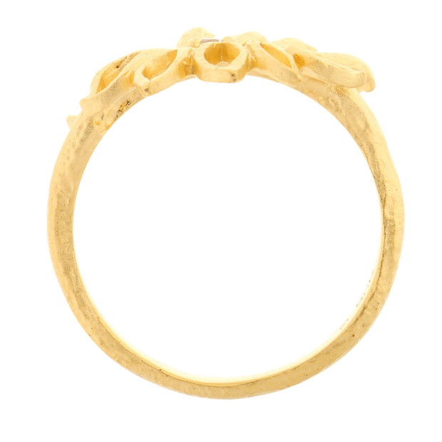 Orphelia Orphelia® Women's Sterling Silver Ring - Gold ZR-6027/2